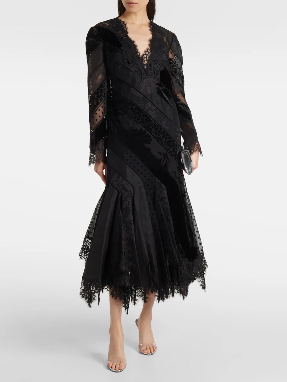 Authentic Zimmermann Lace Print Long Dress size 2 - Picture 4 of 11